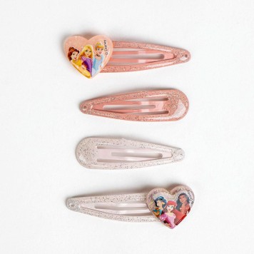 Disney Princess Heart hair clip set 4 pcs
