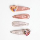 Disney Princess Heart hair clip set 4 pcs