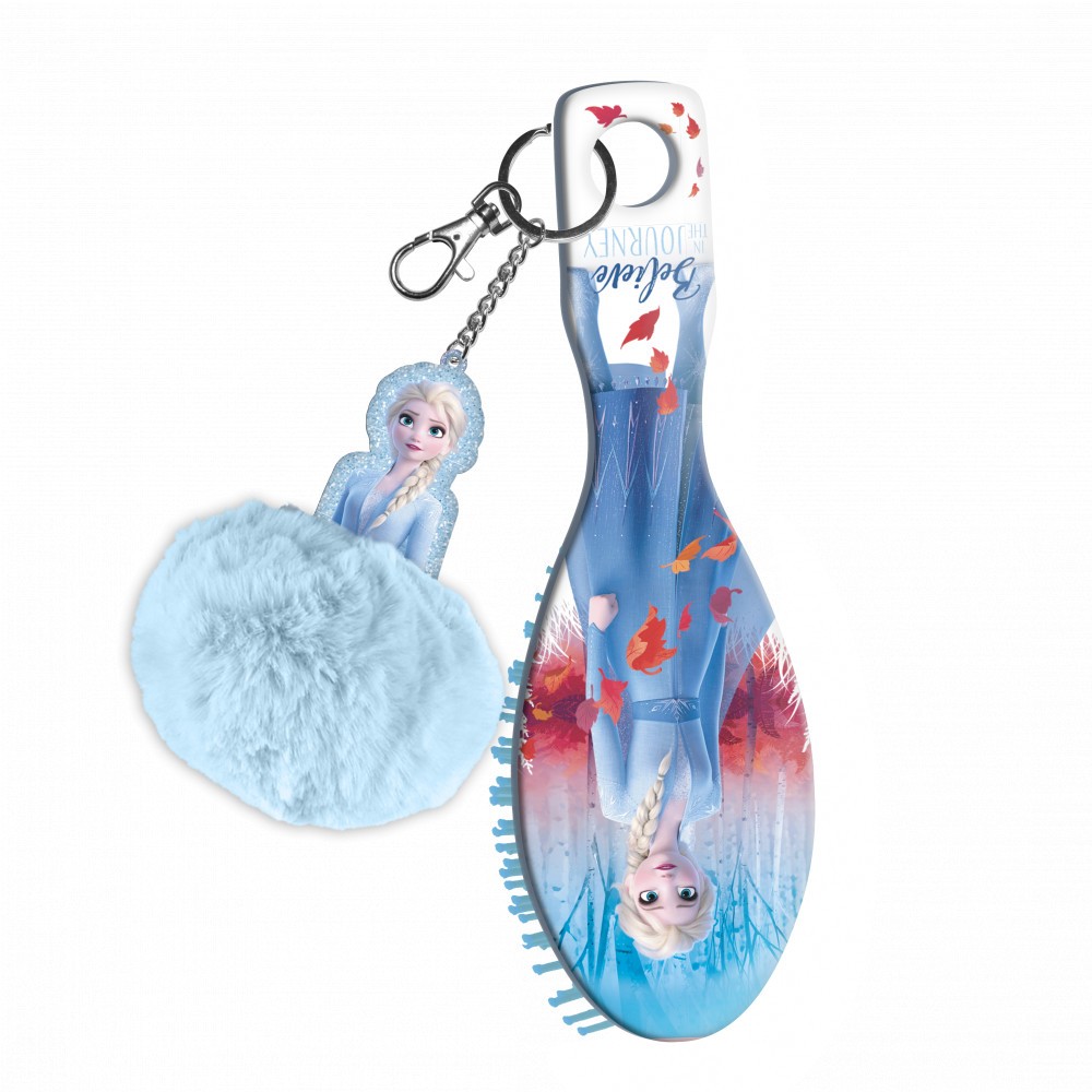 Disney Frozen mini hairbrush with pompom decoration