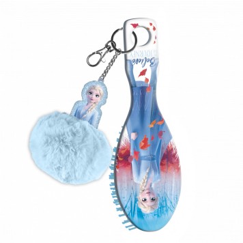 Disney Frozen mini hairbrush with pompom decoration