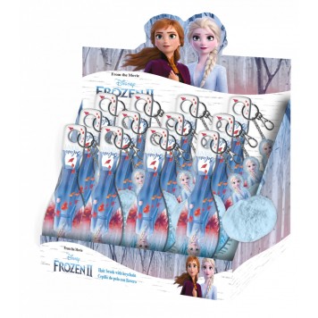 Disney Frozen mini hairbrush with pompom decoration