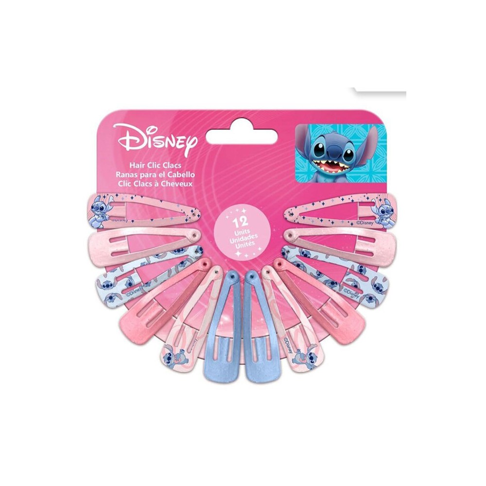 Disney Lilo and Stitch Cheeky hair clip set 12 pcs