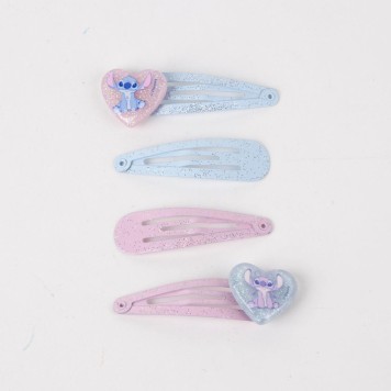 Disney Lilo and Stitch Cute Alien hairclip and hair tie set, 8 pieces