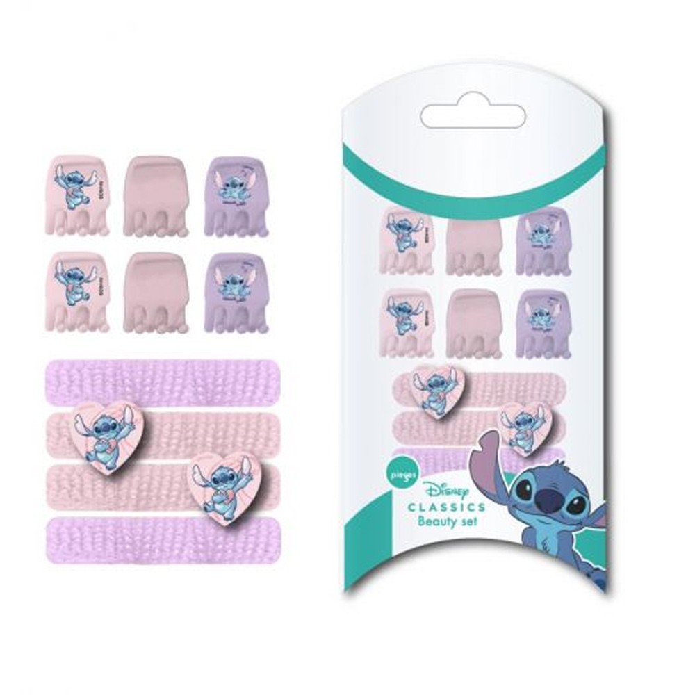 Disney Lilo and Stitch Cute Alien hair clip and hair tie set in a box