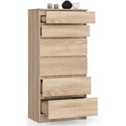 KOMODA K60 6SZ CLP DĄB SONOMA