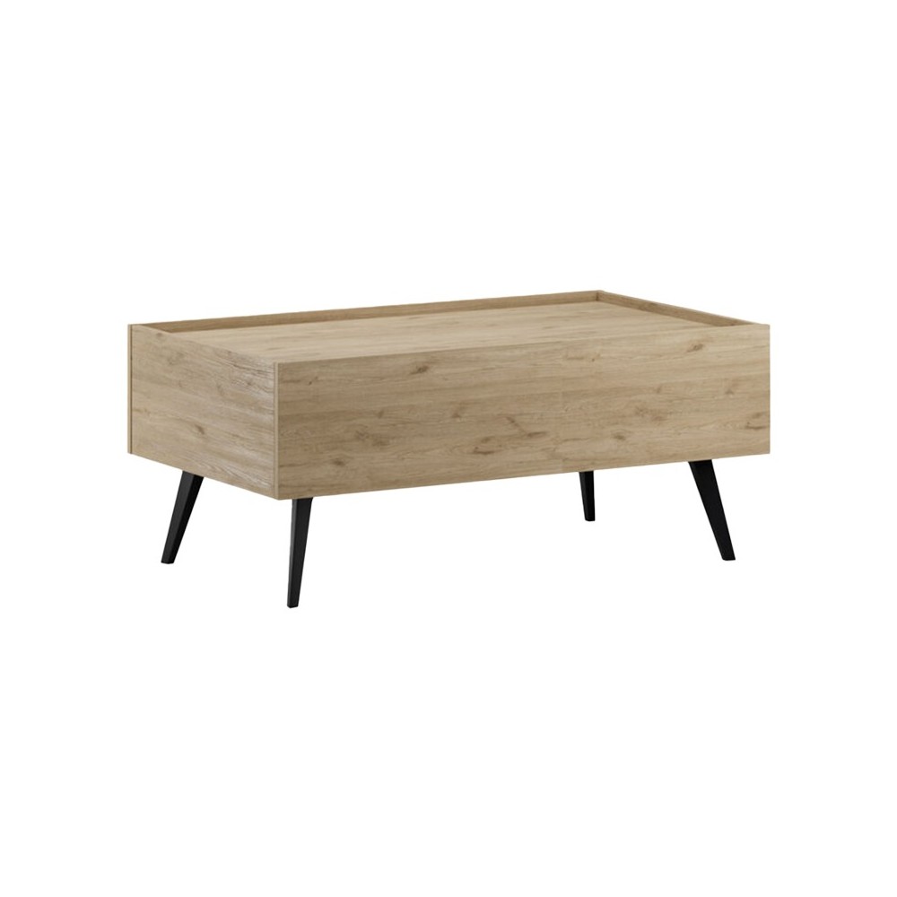 Coffee table with drawerTema pakoworld in oak shade 103x60x44cm Coffee table with drawerTema pakoworld in oak shade 103x60x44cm