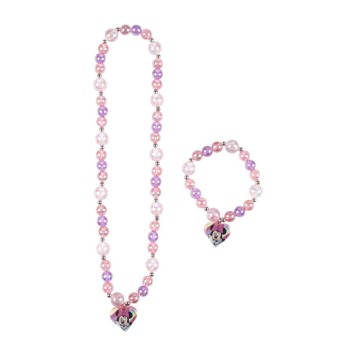 Disney Minnie  Bubble beaded necklace and bracelet set