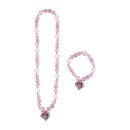 Disney Minnie  Bubble beaded necklace and bracelet set