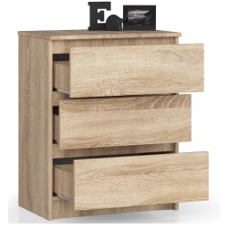 KOMODA K60 3SZ CLP DĄB SONOMA