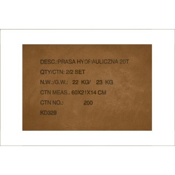 Prasa hydrauliczna 20T KD329