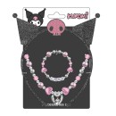 Hello Kitty Kuromi jewelry and headband set