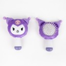 Hello Kitty Kuromi mini plush hairbrush 13 cm