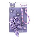 Hello Kitty Kuromi necklace and hair accessory set