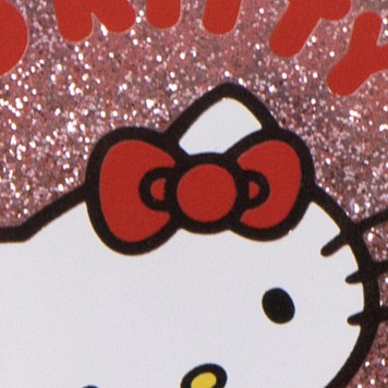 Hello Kitty Pink glitter hairbrush 13 cm