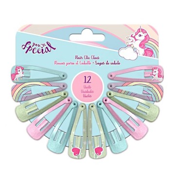 Unicorn Special hair clip set 12 pcs