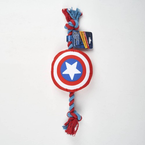 Avengers plush and rope dog toy