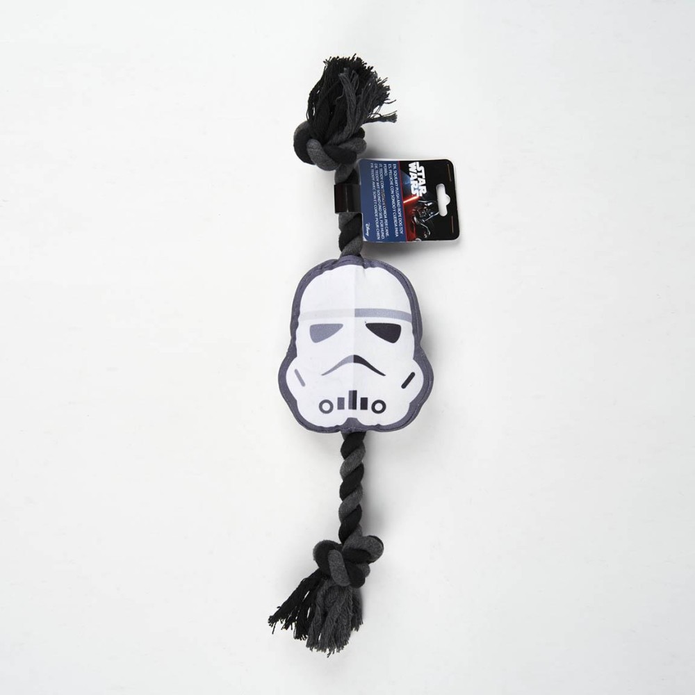 Star Wars squeaky plush and rope dog toy