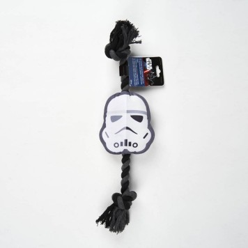 Star Wars squeaky plush and rope dog toy