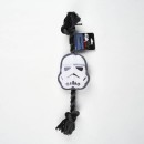 Star Wars squeaky plush and rope dog toy