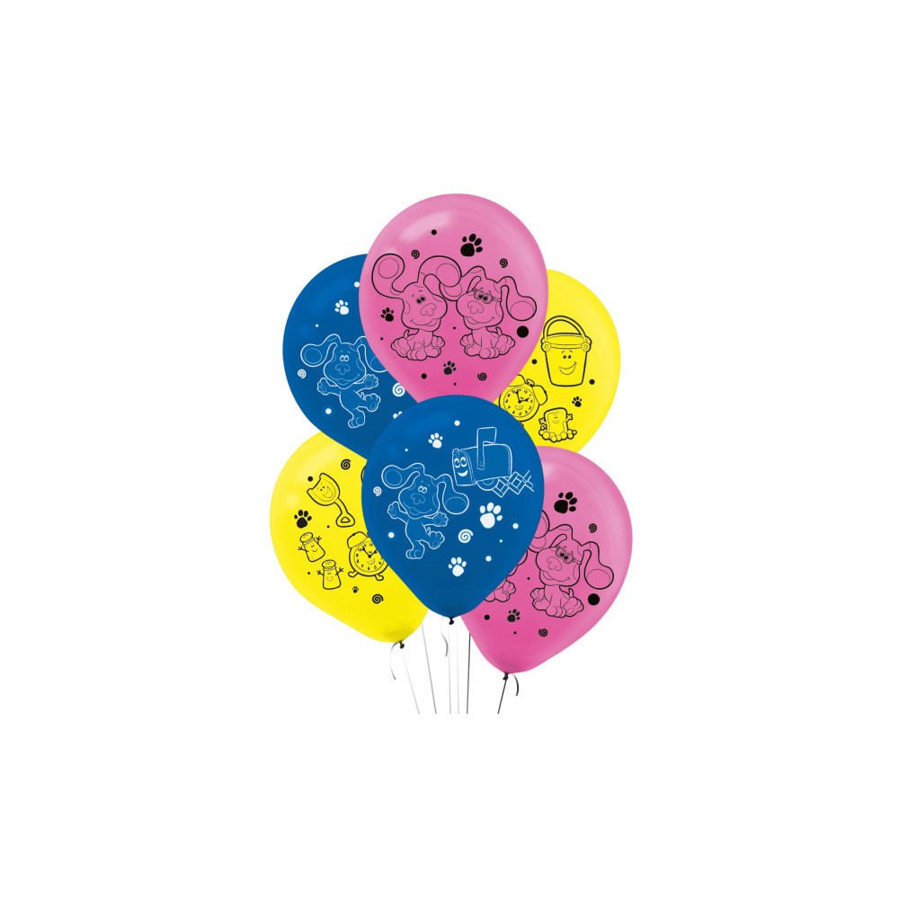 Blue's Clues Fun balloon, 6 piece set 11 inch (27.5 cm)