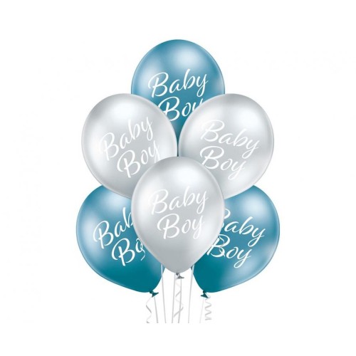 Baby Boy Balloon, 6 pcs 12 inch (30cm)