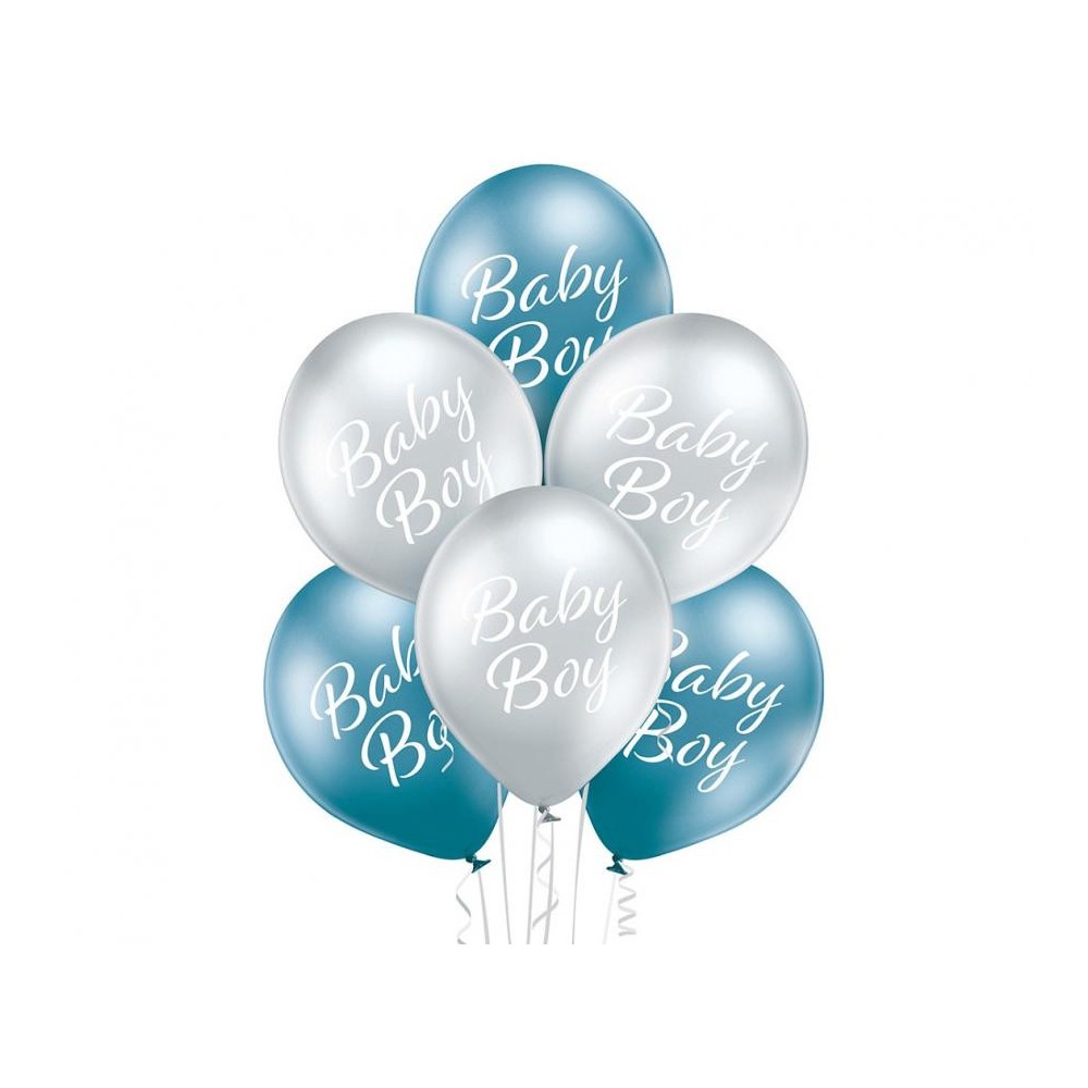 Baby Boy Balloon, 6 pcs 12 inch (30cm)