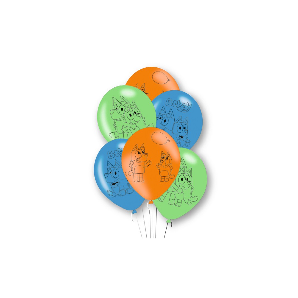 Bluey Joke balloon, 6-piece set 11 inch (27.5 cm)