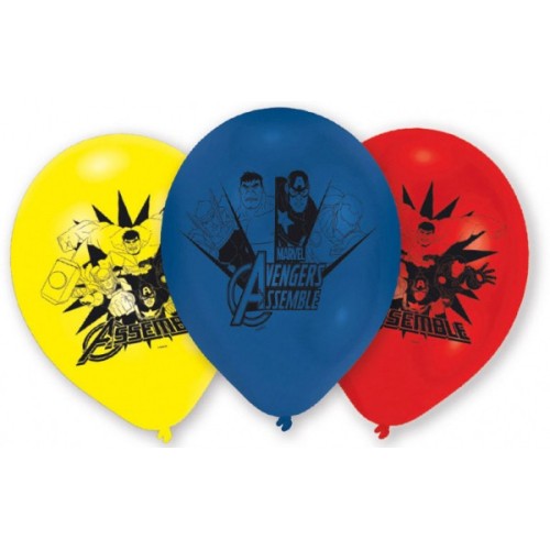Avengers Fight balloon, 6 pcs 9 inch (22.8 cm)