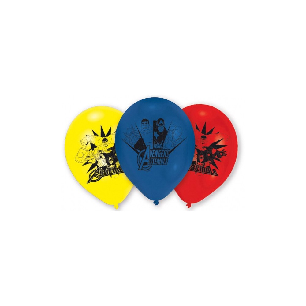 Avengers Fight balloon, 6 pcs 9 inch (22.8 cm)