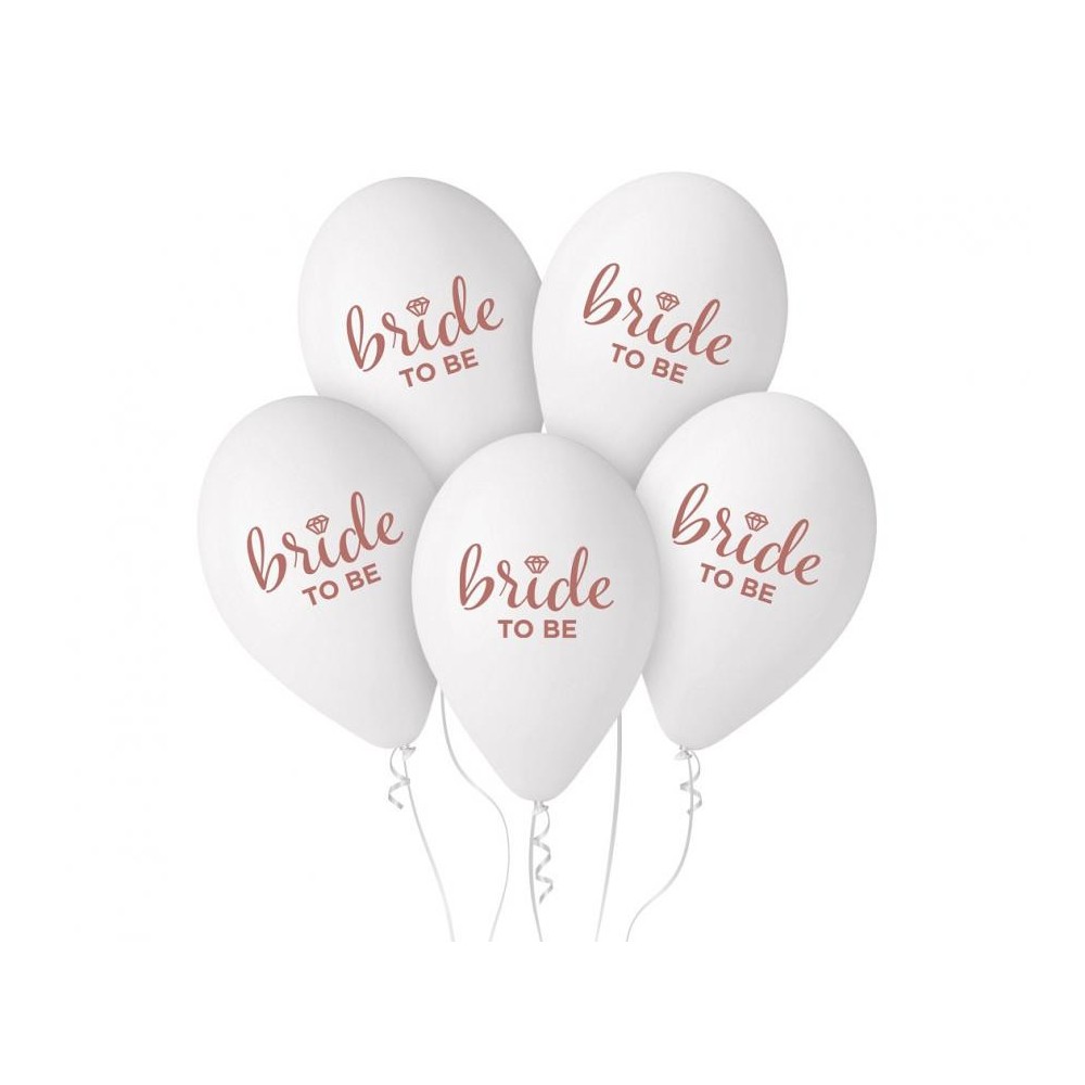 Happy Birthday Bride To Be balloon, 5 pcs 13 inch (33cm)