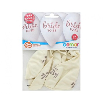 Happy Birthday Bride To Be balloon, 5 pcs 13 inch (33cm)