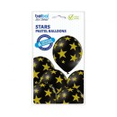 Colour Black Star, Star Balloon, Balloon Set 6 pcs 30 cm (12 inch)