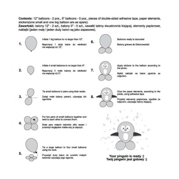 Penguin Cute Animal Penguin balloon set