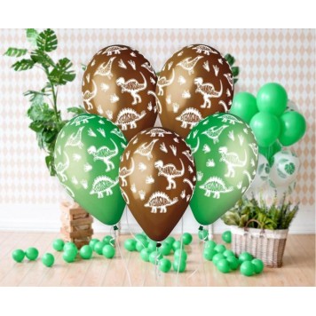 Dinosaur Dinosaur Stegosaurus, balloon, 5 pcs 13 inch (33 cm)