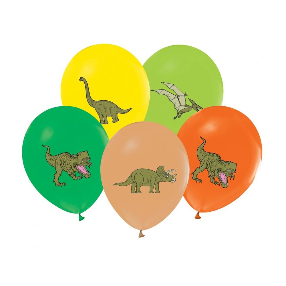 Dinosaur Dinosaurs, balloon, 5 pcs 12 inch (30 cm)