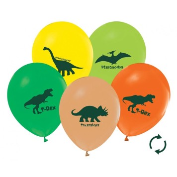 Dinosaur Dinosaurs, balloon, 5 pcs 12 inch (30 cm)