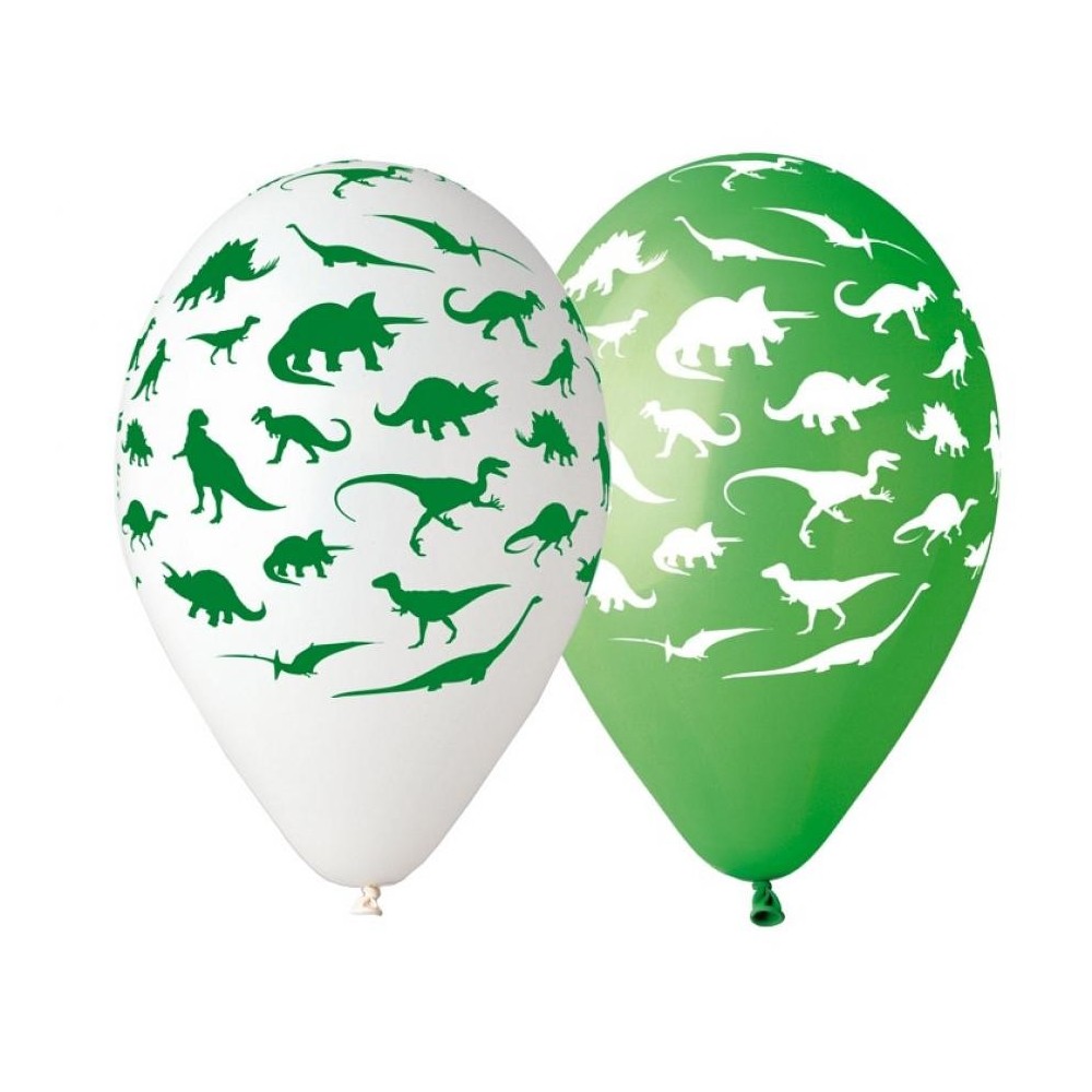 Dinosaur Dinosaur, balloon, set of 5 12 inch (30 cm)