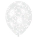 Wedding Clear filled balloon, 6-piece 11 inch (27.5 cm)
