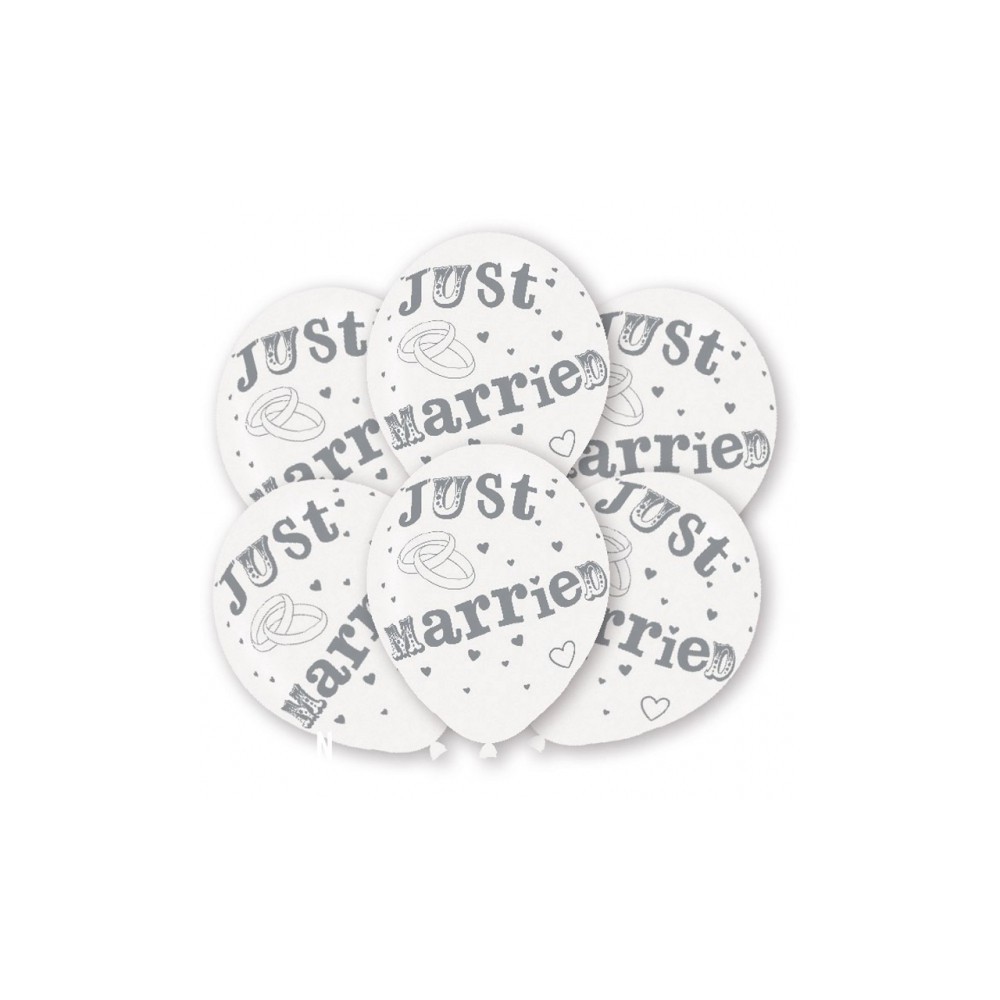 Wedding Ring balloon, 6 pcs 11 inch (27.5 cm)