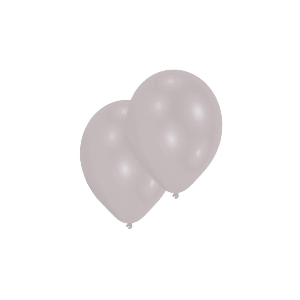 Colour Metallic Silver Silver balloon, 10 pcs 11 inch (27.5 cm)