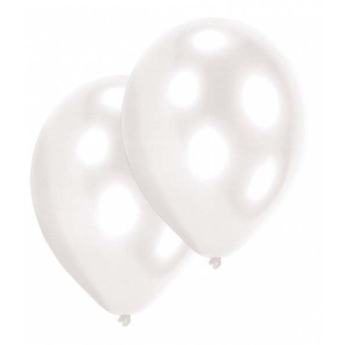 Colour Pearl White White Balloon, 10 pcs 11 inch (27.5 cm)