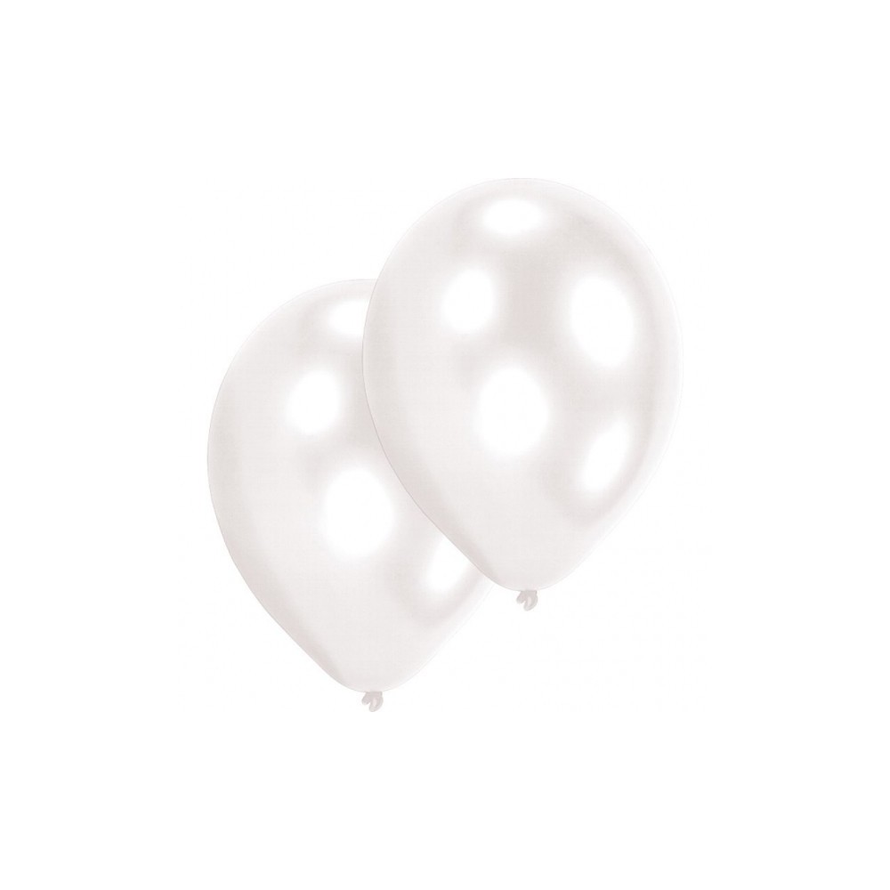 Colour White White balloon, 10 pcs 11 inch (27.5 cm)