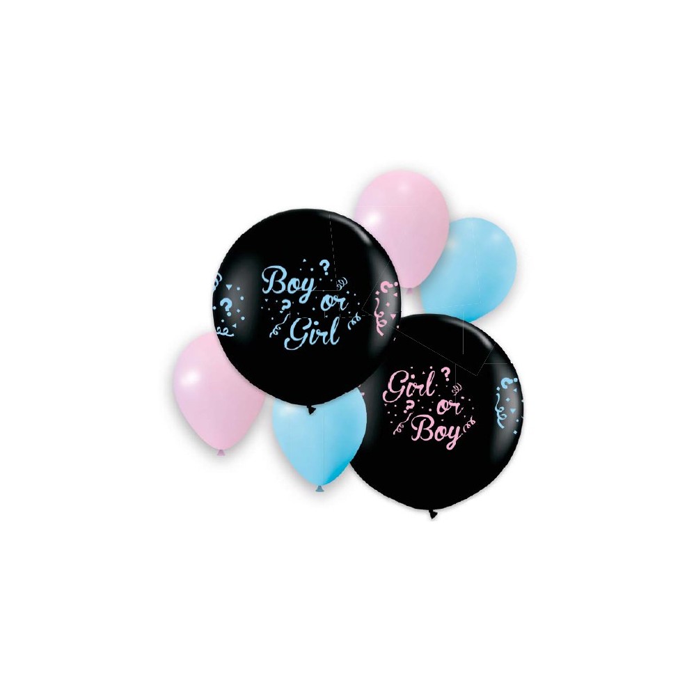 Baby Gender reveal, Boy or Girl balloon, balloon set