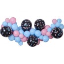 Boy or Girl He or She balloon garland set 65 pcs