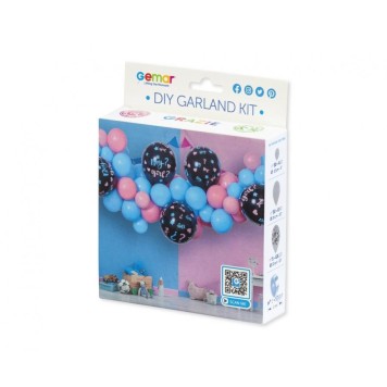 Boy or Girl He or She balloon garland set 65 pcs