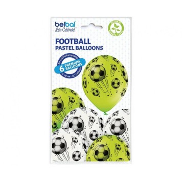 Football Football, balloon 6 pcs 12 inch (30 cm)