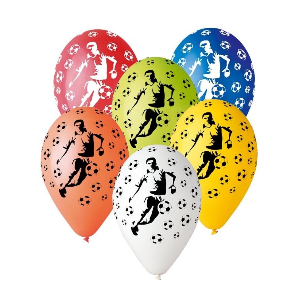 Football Soccer balloon, 5 pcs 12 inch (30 cm)