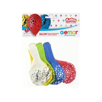 Football Soccer balloon, 5 pcs 12 inch (30 cm)