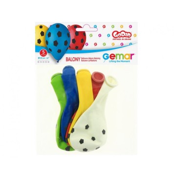 Football Soccer, balloon, 5-piece set 12 inch (30 cm)