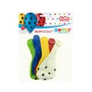 Football Soccer, balloon, 5-piece set 12 inch (30 cm)